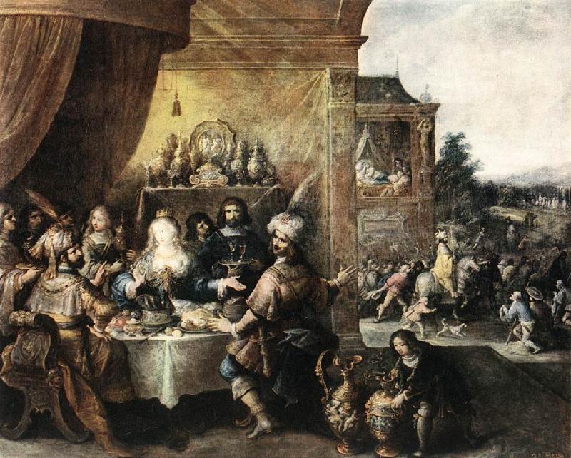 FRANCKEN, Ambrosius Feast of Esther dfh